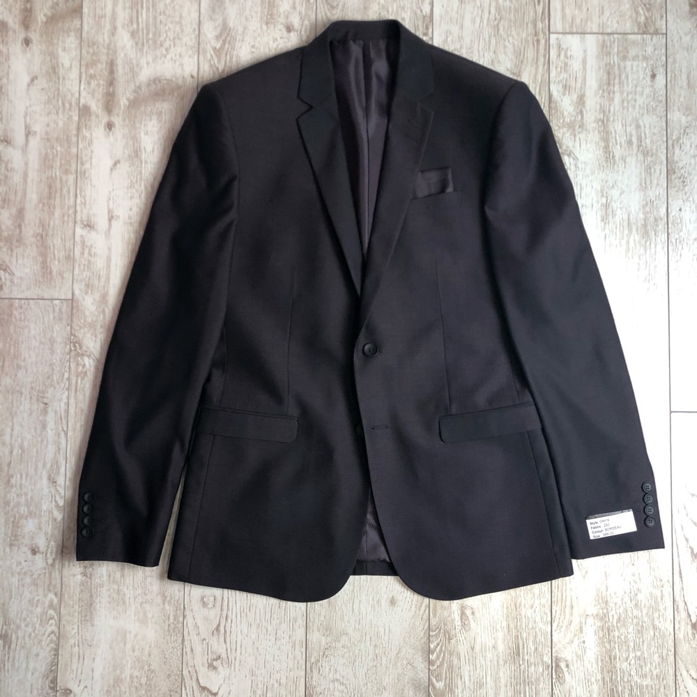 Elegenza Uomo bordeau suit size US38